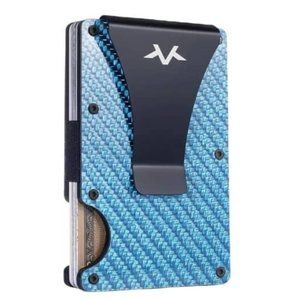 Carbon Fiber Wallet, RFID Blocking Aluminum Metal Wallet Money Clip, Card Holder
